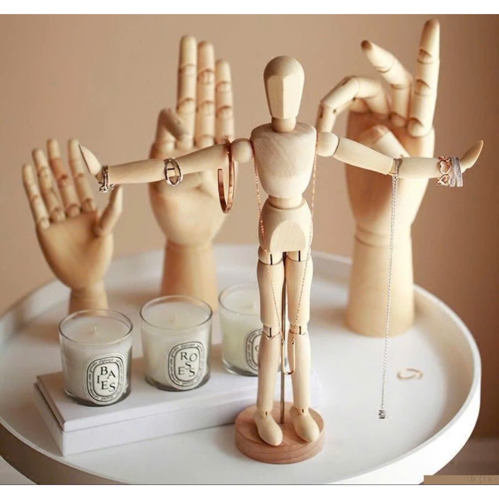 Hình Nộm Gỗ Dùng Vẽ Tranh