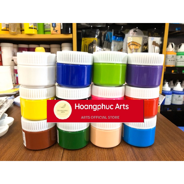 Combo 12 màu acrylic 3D 100ml (044,033,078,095,021,051,010,003,084,056,046,036)