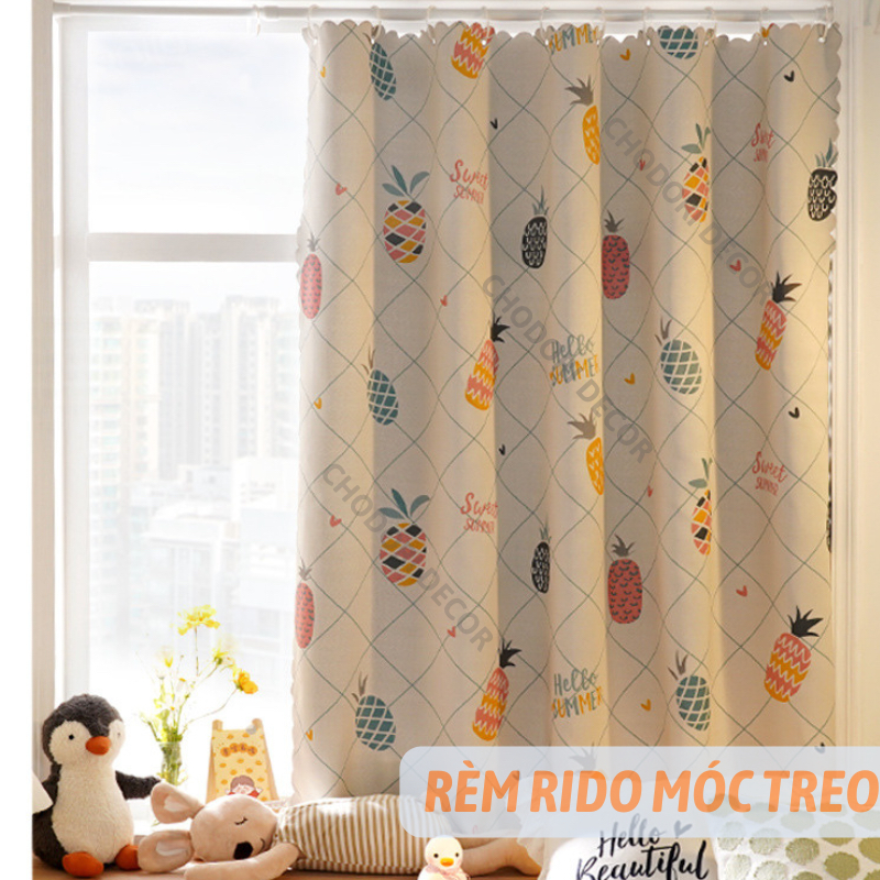  Rèm Che Gác Trọ Rèm RIDO Móc Treo Ngăn Phòng Đa Dạng Mẫu TẶNG KÈM MÓC VÀ DÂY TREO Chodori Decor 