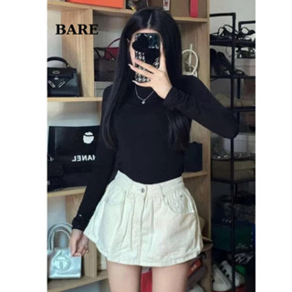 BARE_Chân Váy Jean Ngắn Form Xoè Bồng Chất Denim, CChân Váy Bò Nữ Dáng Xoè Tiểu Thư_CV114