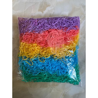 Bịch Thun 100g cột tóc cho bé nhiều màu size trung