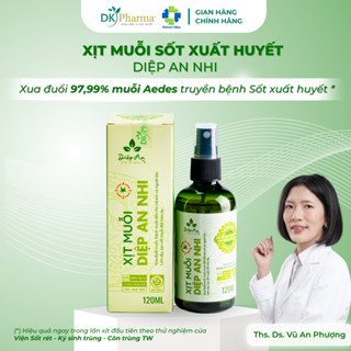Xịt muỗi Sốt Xuất Huyết Diệp An Nhi 50ml - Phòng chống, xua đuổi muỗi Aedes, làm dịu vết đốt trên da