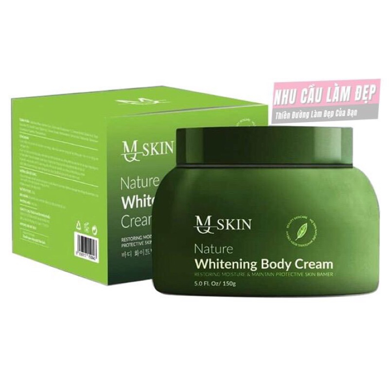 MQ SKIN Nature Whitening Body Cream  - Kem dưỡng trắng da thiên nhiên tinh thể diệp lục MQ SKIN