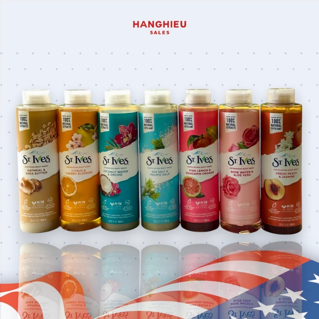 Sữa Tắm St.Ives 650ml nhiều mùi