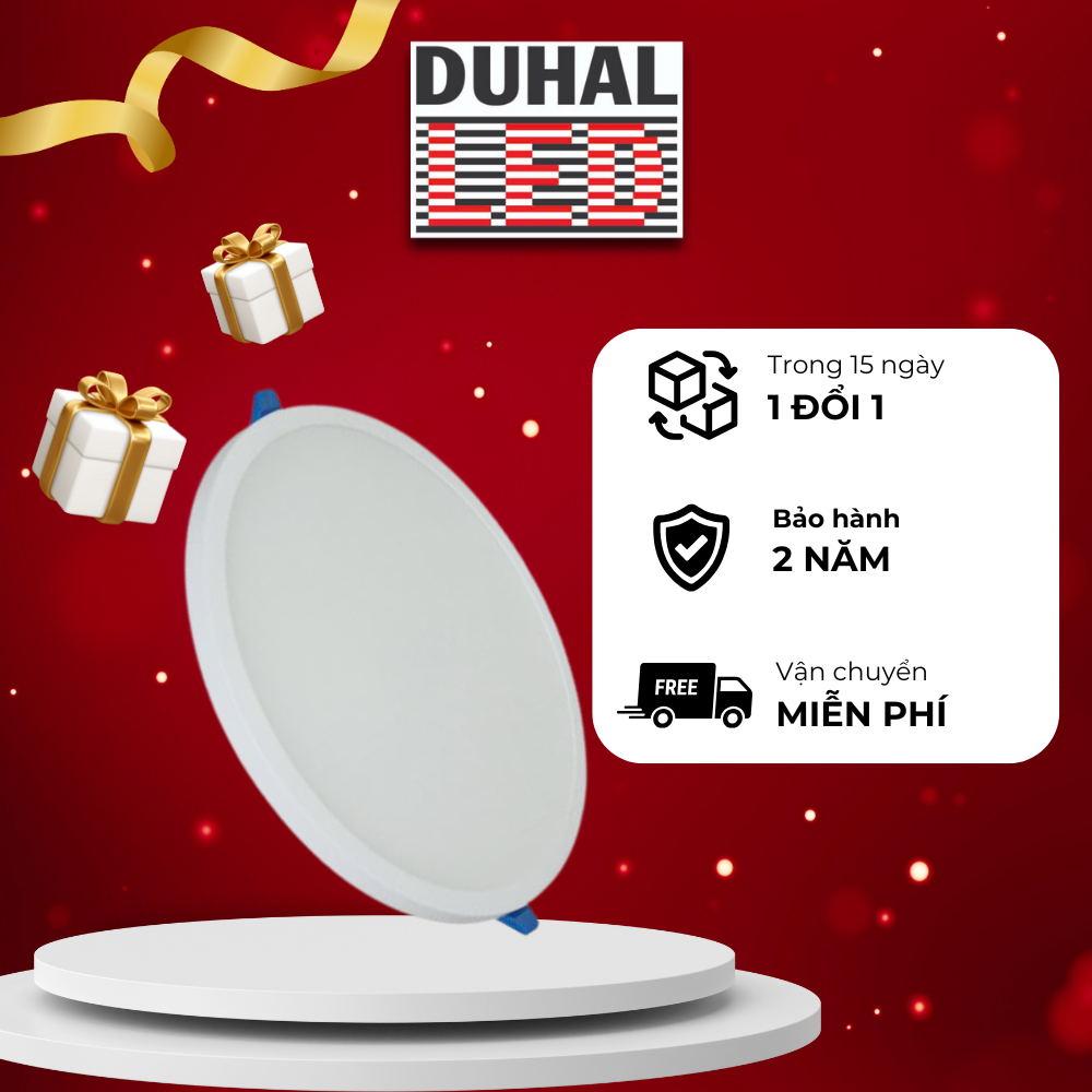 Đèn led âm trần DUHAL DGT 18W DGT0183 Ánh Sáng Trắng 6500K, Đèn âm trần siêu mỏng Duhal