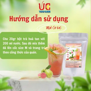 BỘT TRÀ ỔI HỒNG HÒA TAN UC TÚI 1KG