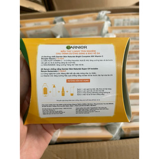 6 gói mẫu thử 1.5ml vitamin c và chống nắng Garnier