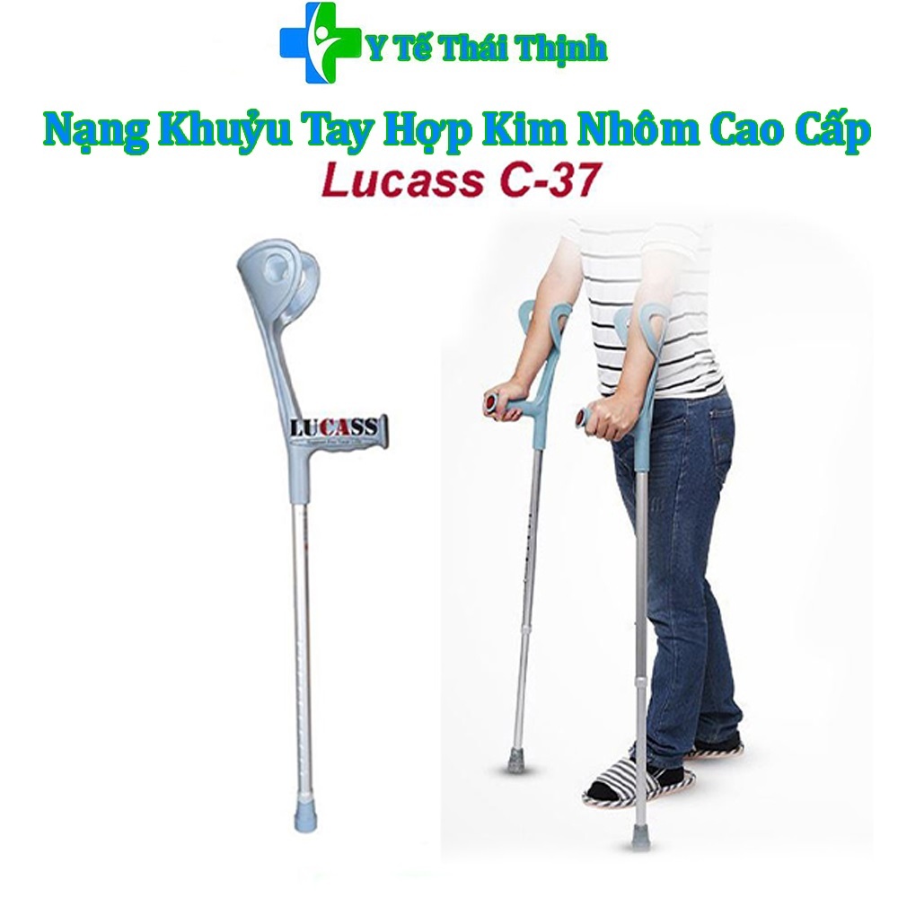 Nạng Khuỷu Tay Hợp Kim Nhôm Cao Cấp Lucass C37
