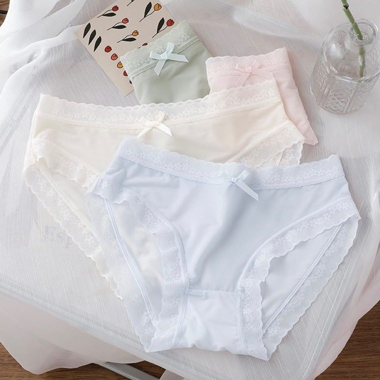 COMBO 5-10 Quần Lót Nữ Su Lụa Siêu Mỏng Không lộ viền co giãn phối ren hoa thoáng mát gợi cảm MÃ 1271 | BigBuy360 - bigbuy360.vn