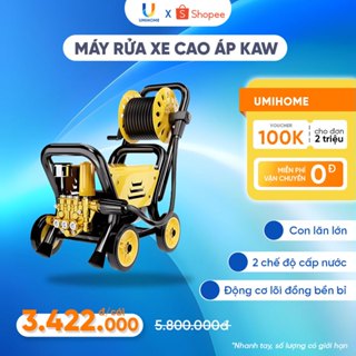 Máy Rửa Xe Cao Áp KAW Công Suất Lớn 3000W, Tầm Phun Xa 10M, Lõi Đồng Dây 20M, Xịt Rửa Xe Ô Tô Xe Máy, Bảo Hành 12 Tháng