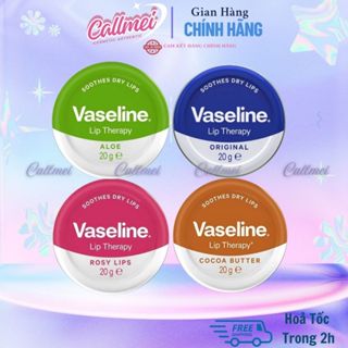 Son Dưỡng Môi Hộp Thiếc Vaseline Lip Therapy 20gram Cho Môi Mềm Mịn, Hồng Hào