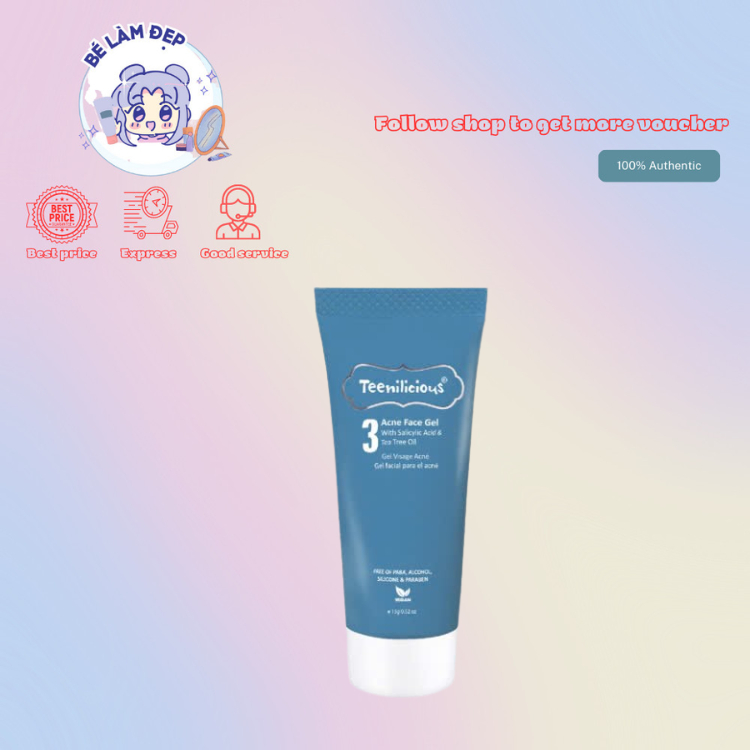 [15g] Gel Hỗ Trợ Trị Mụn Acne Face Gel Teenilicious