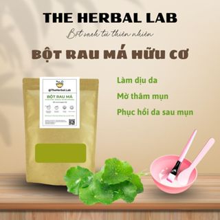 [THE HERBAL LAB] Bột Rau má nguyên chất HANDMADE + tặng bộ dụng cụ đắp mặt