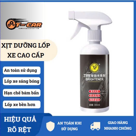 Chai Xịt Làm Mới Và Bảo Dưỡng Lốp Xe T Car - 300ml Nhập Khẩu Chính Hãng