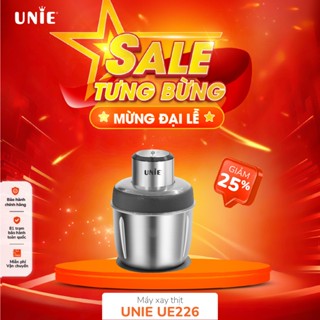 Máy xay thịt, đánh ruốc Unie UE226, 2 cối to,dung tích 2.5L, thiết kế 4 lưỡi dao sắc bén, Bảo hành 12 tháng