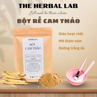 [THE HERBAL LAB] Bột Cam thảo nguyên chất HANDMADE + tặng bộ dụng cụ đắp mặt