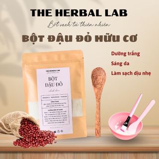 [THE HERBAL LAB] Bột Đậu đỏ nguyên chất HANDMADE + tặng bộ dụng cụ đắp mặt