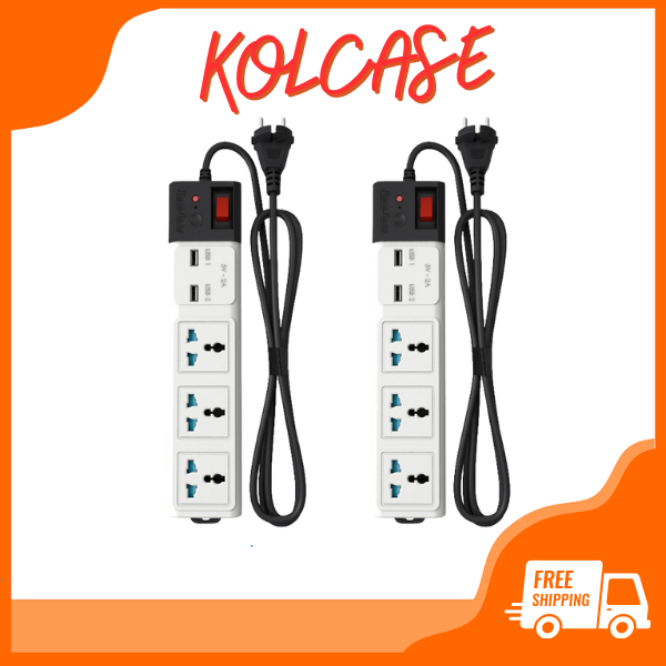 Ổ Cắm Thông Minh Rạng Đông OC02.Wifi  - 3 Cổng, Kết Nối Wifi Điều Khiển Từ Xa, Dài 3M/ 5M, Bảo Vệ An