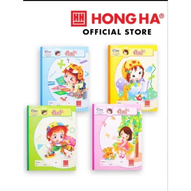 Lốc 5 cuốn vở HỒNG HÀ Class AMI  /ABC 4 ôly,5 ôly .Định lượng 100gsm khổ a5 [15,6×20,5]