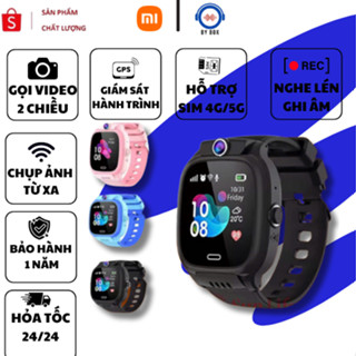  Đồng hồ thông minh trẻ em Xiaomi Ml 6S Lắp sim nghe gọi video Định vị GPS Giám sát theo dõi từ xa Chống nước BH 12T. 