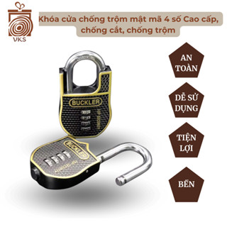 [Hỏa tốc HCM] Ổ khóa mật mã 4 số cao cấp Blucker, chống cắt, chống nước, chống trộm, an toàn, cho nhà cửa, nhà kho