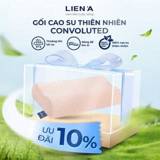 Gối cao su thiên nhiên Convoluted LIÊN Á - Hỗ trợ cổ vai gáy - Massage vùng đầu cổ - Chống ngủ ngáy