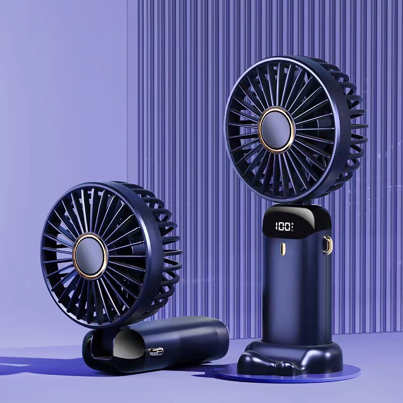 Quạt Tích Điện Mini Cầm Tay Để Bàn 3 Tốc Độ Gió (M1LED_5CD) | BigBuy360 - bigbuy360.vn