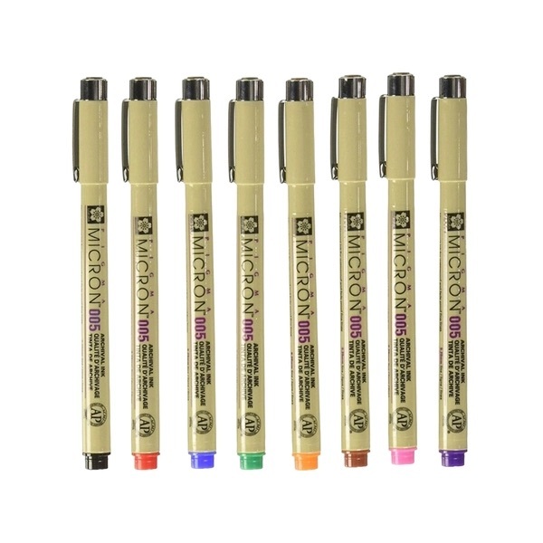 [DA ĐEN CHÍNH HÃNG] Bút Line Màu Sakura Micron Pigma 005 Kháng Nước