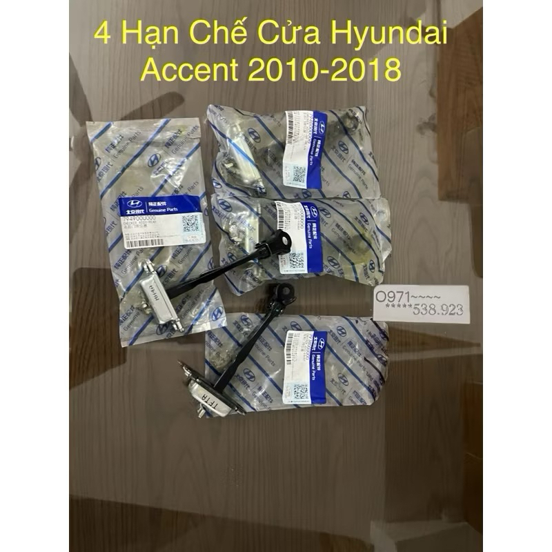 4 Hạn Chế Cửa Hyundai Accent 2010-2018 79490-1R000 79390-1R000 79380-1R000  79480-1r000 xịn