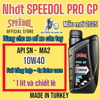  Nhớt SPEEDOL PRO GP 4T 10w40 tổng hợp xe số 100% Synthetic Ester 