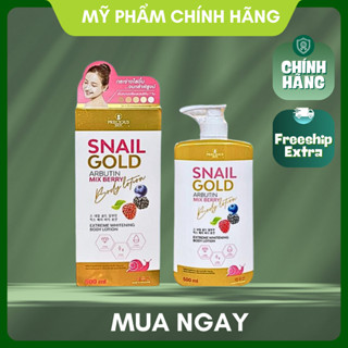 Sữa Dưỡng Thể Trắng Da Snail Gold Arbutin Mix Berry Body Lotion Precious Skin 500ml Thái Lan