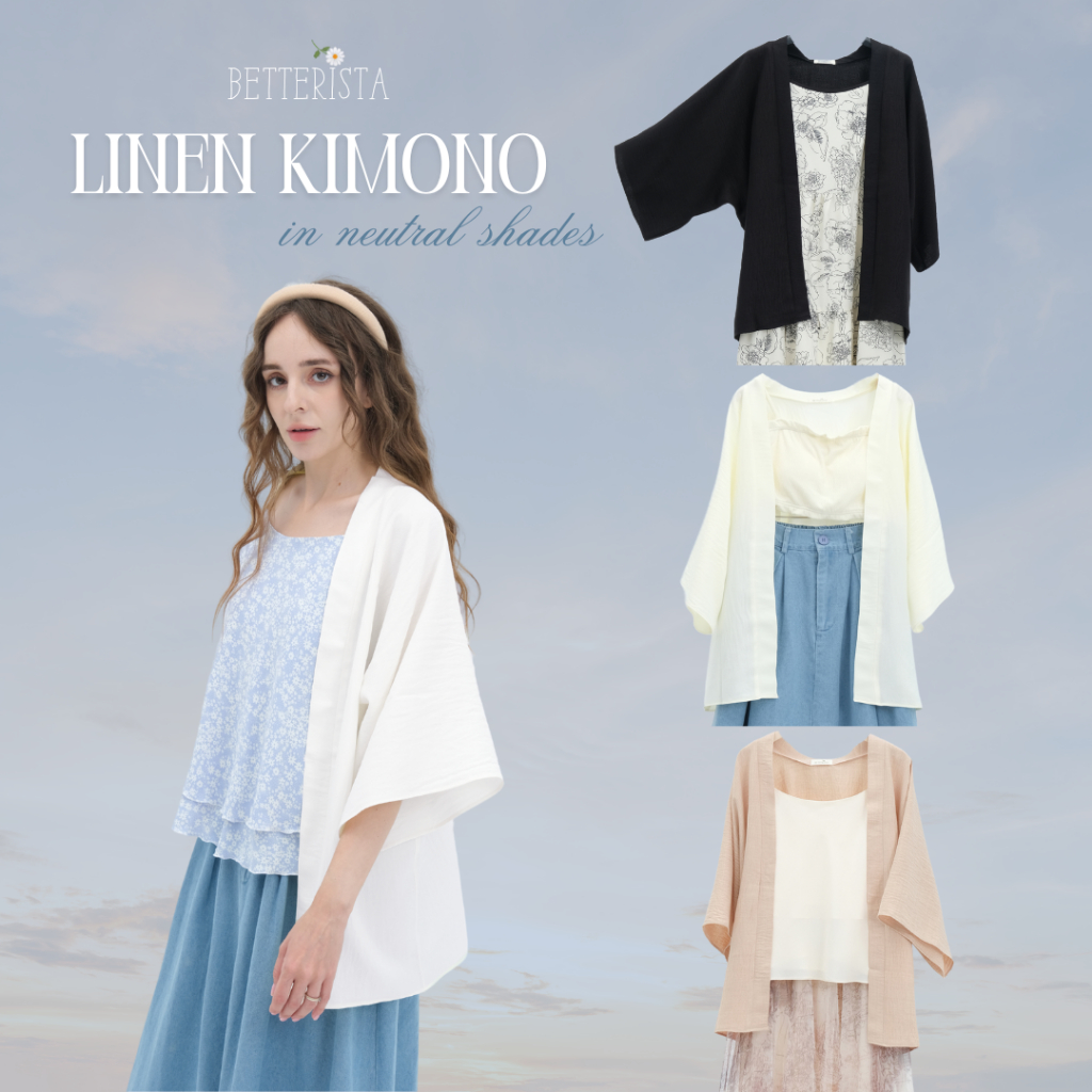Áo khoác Linen Kimono Betterista