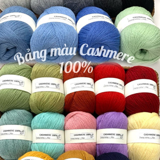  Len Cashmere Loại Đẹp Cuộn 50gr Đan Móc Khăn Áo 