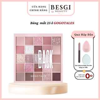 Bảng Phấn Mắt GOGO TALES, Bảng Mắt 25 Ô Make Up Cá Nhân Và Chuyên Nghiệp Tông Hồng Cam Besgi Beauty