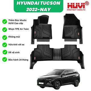  Thảm lót sàn ô tô 3D xe HYUNDAI TUCSON 2022+ Thảm đúc HUVI CAO CẤP KHÔNG MÙI - KHÔNG ẨM MỐC - DỄ VỆ SINH 