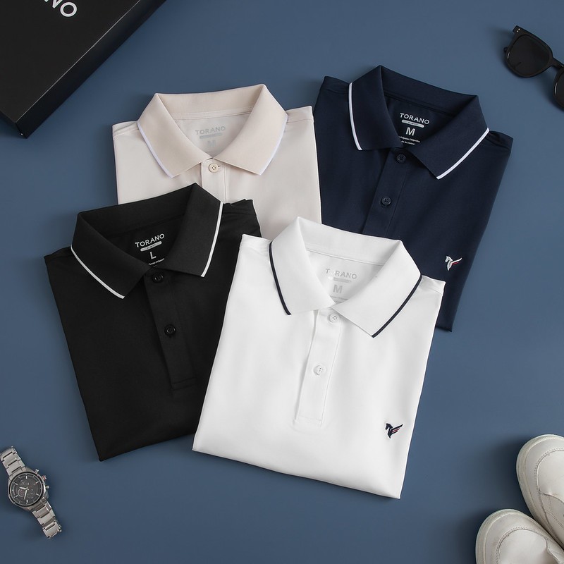 Áo polo nam TORANO ROBERT POLO vải thế hệ mới, có cổ, nhiều màu, thoáng khí ,thanh lịch, sang trọng GSTP048