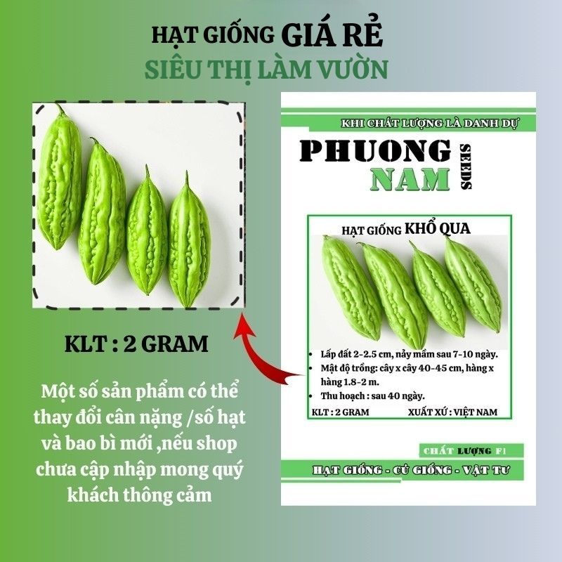 10H - HẠT GIỐNG KHỔ QUA THƯỜNG