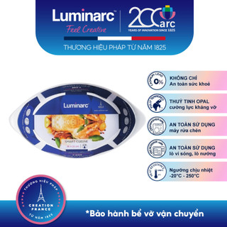 Khay nướng thuỷ tinh luminarc smart cuisine oval 32*20cm- lukhn3083