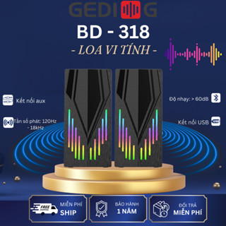 Loa vi tính Bestsound BD-318 có đèn LED RGB, kết nối USB, Jack 3.5mm