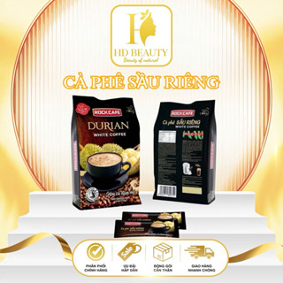 Cà Phê SẦU RIÊNG Rockcafe Túi 30 gói x 20 g - Rock cafe Vị Sầu Riêng Mẫu Mới - White Coffee Ruvask