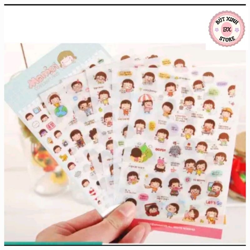 Set 6 tấm sticker cute