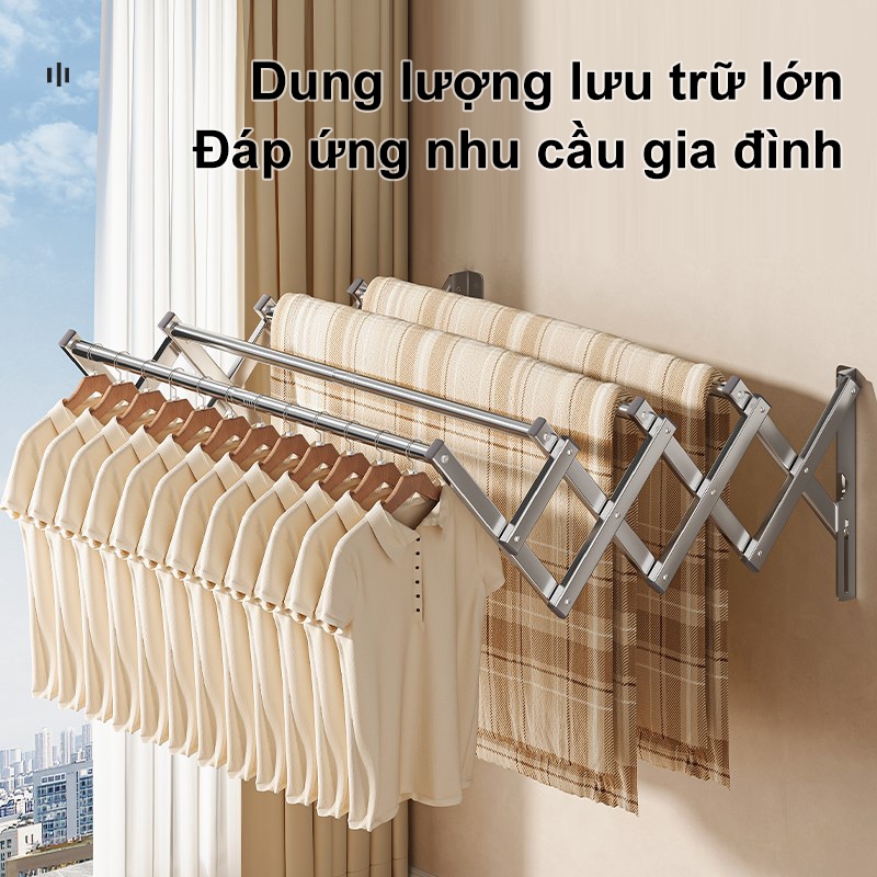 𝐌𝐚𝐫𝐬 Inox 304 Giàn Phơi Thông Minh Sào Phơi Dồ Gấp Gọn Thể Điều Chỉnh Giá Phơi Quần Áo Nhỏ Gọn đa năng | BigBuy360 - bigbuy360.vn