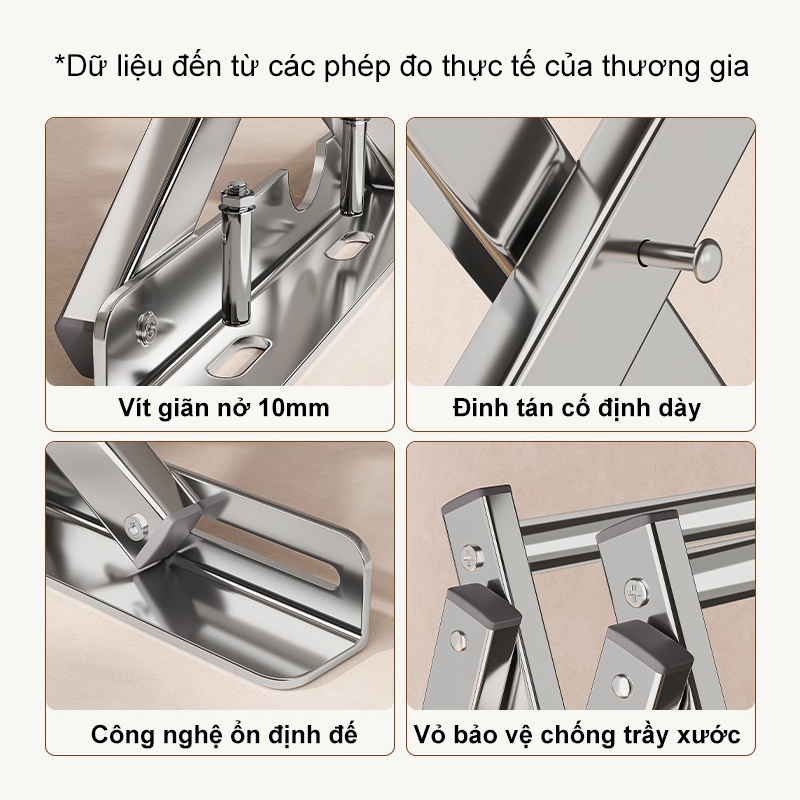 𝐌𝐚𝐫𝐬 Inox 304 Giàn Phơi Thông Minh Sào Phơi Dồ Gấp Gọn Thể Điều Chỉnh Giá Phơi Quần Áo Nhỏ Gọn đa năng | BigBuy360 - bigbuy360.vn