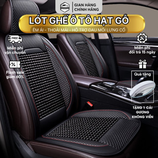  Lót Ghế Ô Tô Hạt Gỗ Massage Bọc Ghế Ô Tô Chống Nóng – Áo Ghế Ô Tô Lót Liền Massage Lưng Chất Liệu Da Cao Cấp 