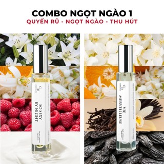 [SET QUÀ DÀNH CHO NỮ] 02 chai tinh dầu nước hoa CODEDECO 10ml dạng xịt + 4 vial 2.5ml mùi ngẫu nhiên