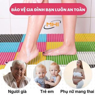 [Nhà Máy Sản Xuất] Miếng Thảm Nhựa Ghép Trải Sàn - Tấm nhựa lót sàn nhà vệ sinh, chống trơn nhà tắm
