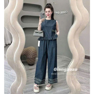 set đồ nữ sang chảnh,set đồ nữ quần dài,MẪU MỚI NHẤT bộ bò girl phố Cao Cấp xin xò AC25