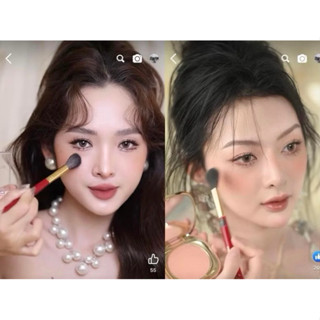 Cọ má hồng highlight cọ đỏ kèm hộp