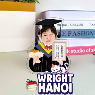 Standee lắc đầu chạy bằng pin cử nhân tốt nghiệp in theo yêu cầu wrighthanoi