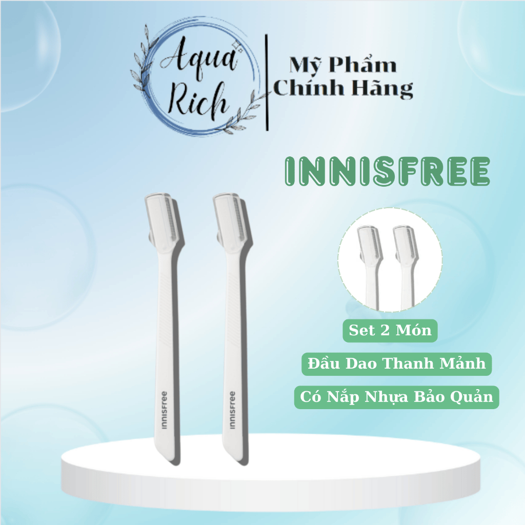 Dao Cạo Chân Mày Innisfree Eyebrow Razors (Bộ 2 Cây)